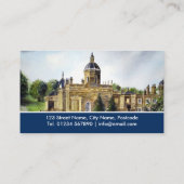 キャッスルハワードヨークイングランドウォーターカラーランドスケープ部 名刺 (裏面)