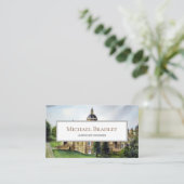 キャッスルハワードヨークイングランドウォーターカラーランドスケープ 名刺 (スタンド正面)