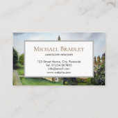 キャッスルハワードヨークイングランドウォーターカラーランドスケープ 名刺 (裏面)