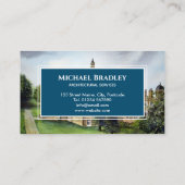 キャッスルハワードヨークイングランドウォーターカラーランドスケープ 名刺 (裏面)