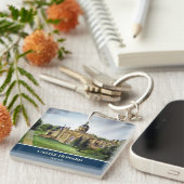 キャッスルハワードヨークイングランドウォーター絵画カラー キーホルダー (正面右)