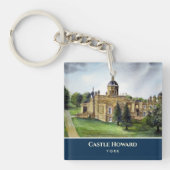 キャッスルハワードヨークイングランドウォーター絵画カラー キーホルダー (正面)
