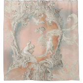 キャッスルバロックロコシュロスアウグストスブルクヴィンテージ シャワーカーテン (正面)