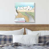 キャッスルヒルボルダングニュージーランド キャンバスプリント (インサイチュ (寝室))