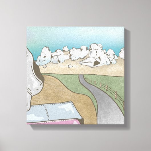 キャッスルヒルボルダングニュージーランド キャンバスプリント (正面)