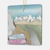 キャッスルヒルボルダングニュージーランド セラミックオーナメント (左)