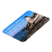 キャッスルヒルライトハウスロードアイランド マグネット (左側)