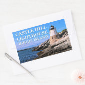 キャッスルヒルライトハウスロードアイランド 長方形シール (封筒)