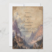 キャッスルピークスエンチャント結婚フォレスト 招待状 (正面)