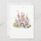 キャッスルフラワーズハートスノーフレーク童話 招待状 (裏面)