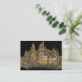 キャッスルフランスの・王室のビジネス・カード 名刺 (スタンド正面)