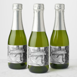 キャッスルペンシラートモノクロブラック&ホワイト スパークリングワインラベル