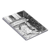 キャッスルペンシラートモノクロブラック&ホワイト ノートブック (右側)