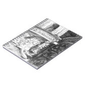 キャッスルペンシラートモノクロブラック&ホワイト ノートブック (左側)