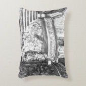 キャッスルペンシラートモノクローム アクセントクッション (正面(垂直))