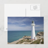 キャッスルポイントライトハウス、ケストレポイント、ワイララパ、 ポストカード (正面/裏面)