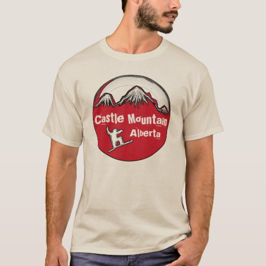 キャッスルマウンテンアルバータ州カナダ人役員会T型 Tシャツ (正面)