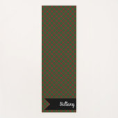 キャッスルレザーのフレイザータータンチェック格子模様 ヨガマット (正面)