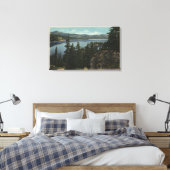 キャッスルロックからの湖の眺め キャンバスプリント (インサイチュ (寝室))