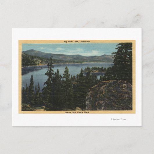 キャッスルロックからの湖の眺め ポストカード (正面)