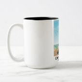 キャッスルロック北アイルランド旅行ポスター。 ツートーンマグカップ (左)