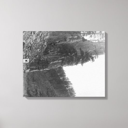 キャッスルロック間ヒルシティとロッカービル キャンバスプリント (正面)