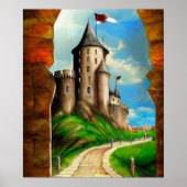 キャッスルロード絵画のポスター ポスター (正面)
