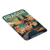 キャッスルヴィンテージ旅行プラハーチェコ共和国の贈り物 マグネット (右側)