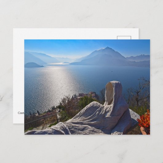 キャッスルヴェツィオヴァレンナレイクコモイタリア ポストカード (正面/裏面)