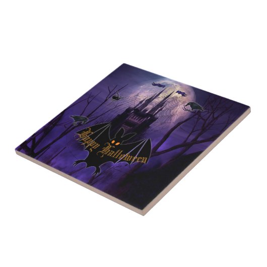 キャッスル不気味幽霊のよく出るハロウィーン タイル (側面)