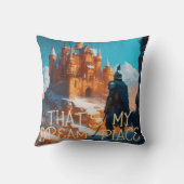 キャッスル及び彼女の夢を見る装飾用クッション クッション (裏面)