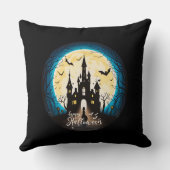 キャッスル幽霊のよく出るハッピーハローウィン不気味 クッション (裏面)