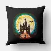 キャッスル幽霊のよく出るハッピーハローウィン不気味 クッション (裏面)