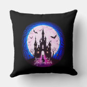 キャッスル幽霊のよく出るハッピーハローウィン不気味 クッション (裏面)