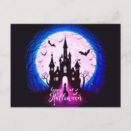 キャッスル幽霊のよく出るハッピーハローウィン不気味 シーズンポストカード