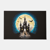 キャッスル幽霊のよく出るハッピーハローウィン不気味 ドアマット (正面)