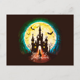 キャッスル幽霊のよく出るハッピーハローウィン不気味 ポストカード