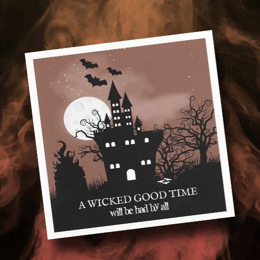 キャッスル幽霊のよく出るハ不気味ロウィン スタンダードカクテルナプキン