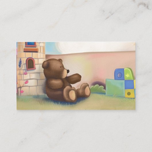 キャッスル王室のデイサービスベビーシッター託児 名刺 (裏面)