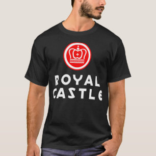キャッスル王室のハンバーガーレストランレトロ Tシャツ