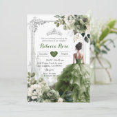 キャッスル王室のプリンセスシルバーセージグリーン15アニョス 招待状 (スタンド正面)