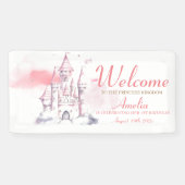 キャッスル王室のリトルプリンセス誕生日パーティー1st 横断幕 (横)