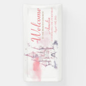 キャッスル王室のリトルプリンセス誕生日パーティー1st 横断幕 (縦)