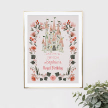 キャッスル王室の誕生日ウェルカムサインピンク