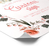 キャッスル王室の誕生日サイン – カスタムテンプレートピンク ポスター (角)