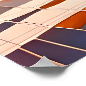 キャッスル絵画ビューからの金ゴールドテクスチャの廊下 ポスター (角)