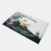 キャッスル色彩の鮮やかウェルカム ドアマット (アングル)