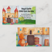キャッスル遊チャイルドデイサービスベビーシッター託児 名刺 (正面/裏面)