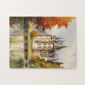 キャッスル魅力的ウォーターのカラーパズル ジグソーパズル (横)