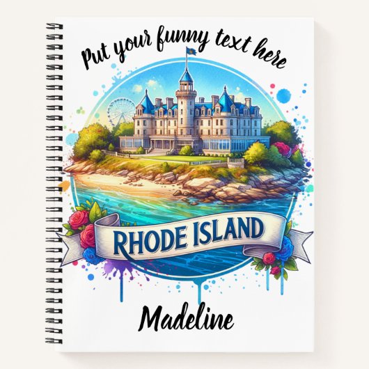 キャッスル魅力的バイロードアイランドのショアーズ ノートブック (正面)